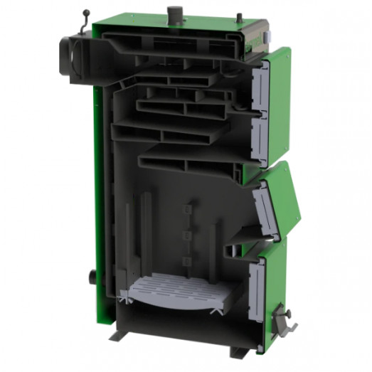 Kieto kuro katilo TERMEK DUO UNI pjūvis (27 kW)