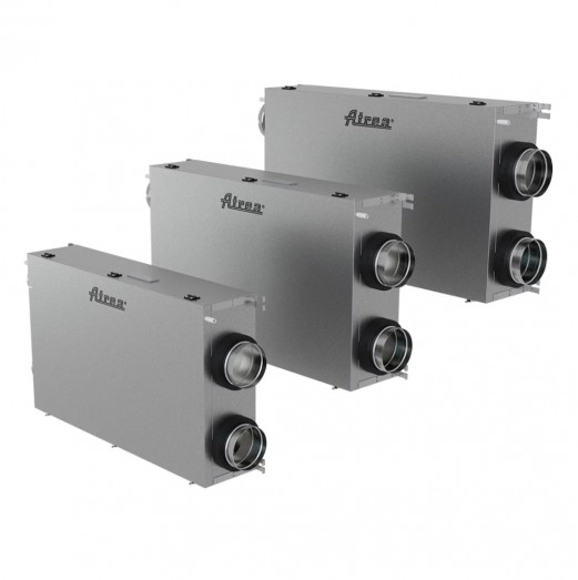 Plokštelinis rekuperatorius ATREA DUPLEX Easy2 (200 m³/val, Be kaitinimo elemento - 0 kW, Kairinė modifikacija , CPA pultas)