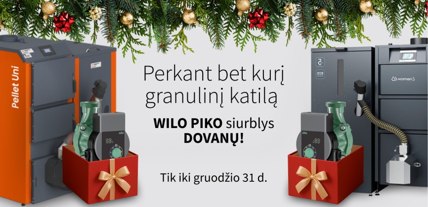 Perkant bet kurį granulinį katilą