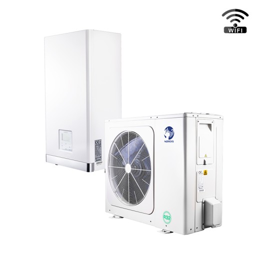 Šilumos siurblys NØRDIS OPTIMUS PRO Split su KV talpa (6.2 kW, HOP 100/190IDU)