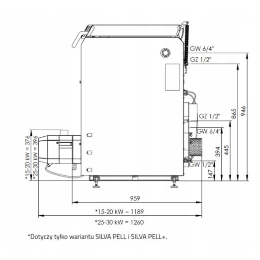 Granulinis katilas KIPI Silva Pell (30 kW)