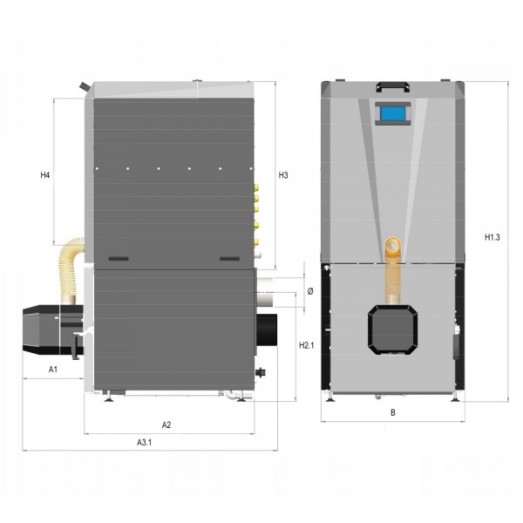 Granulinis katilas TOMIKO Pellatron (15 kW)